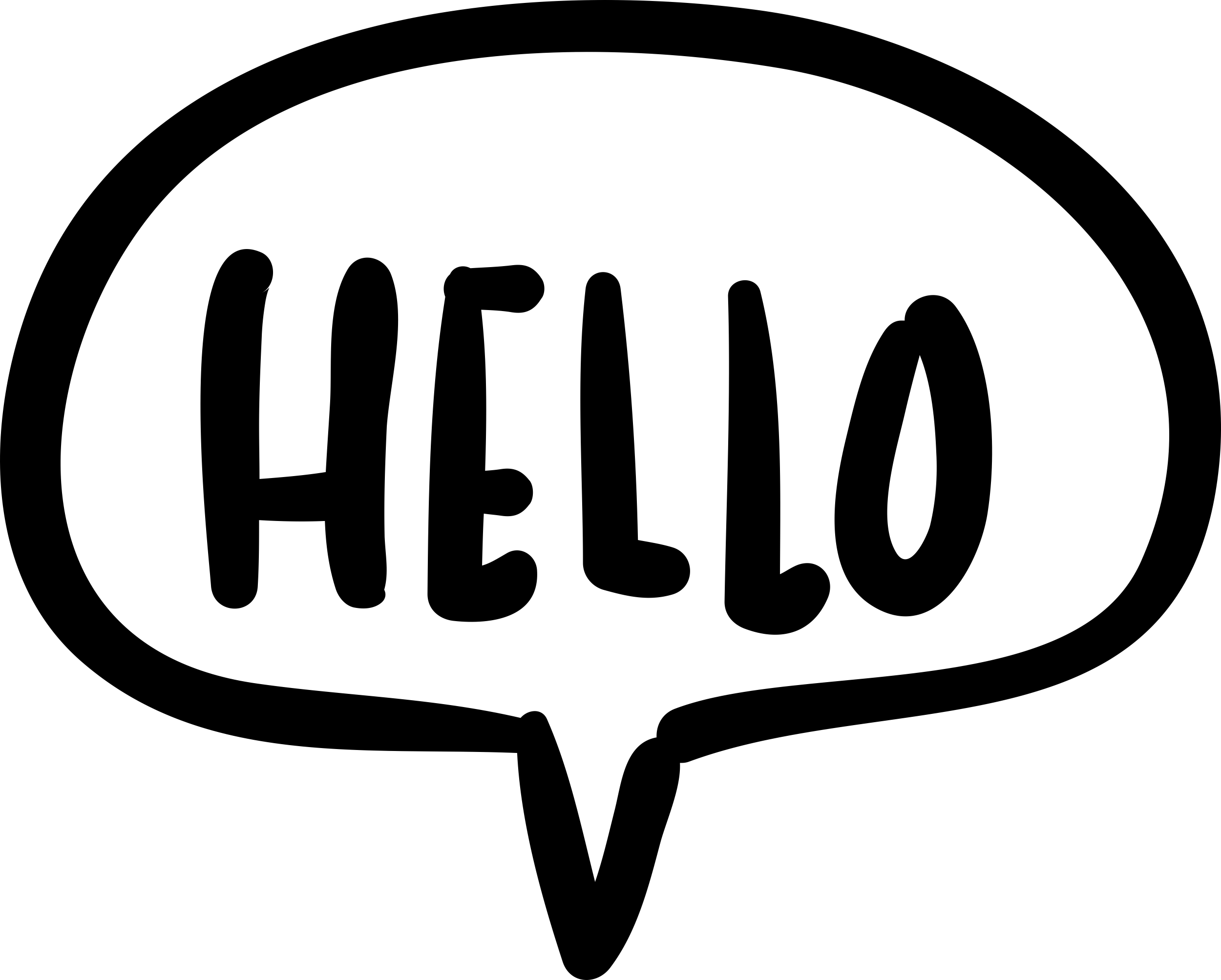 Hello Speech Bubble Handmade Chatting Symbol Outline Svg File Free Vectors